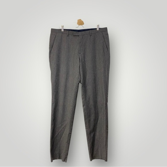 NWT BOSS Hugo Boss Wool Trousers Sz 36R - Picture 1 of 12